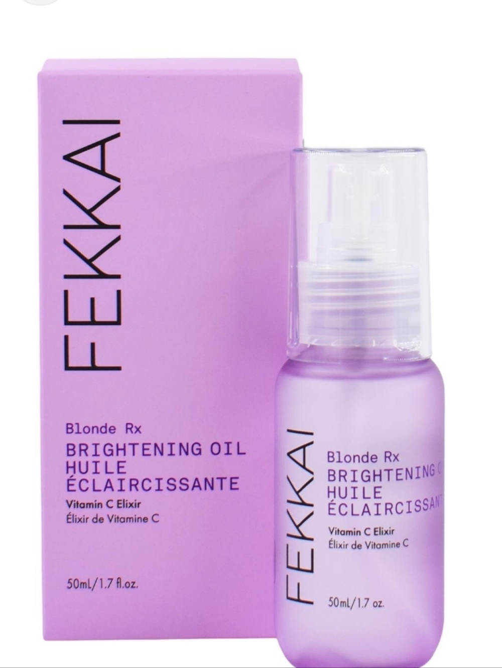 Fekkai blonde Rx Brightening Oil Vitamin C – Lavender Bottle